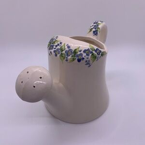 Vintage 1974 Ceramic Mug Hand-Painted by Artist Evelyn Ammann with Floral Design